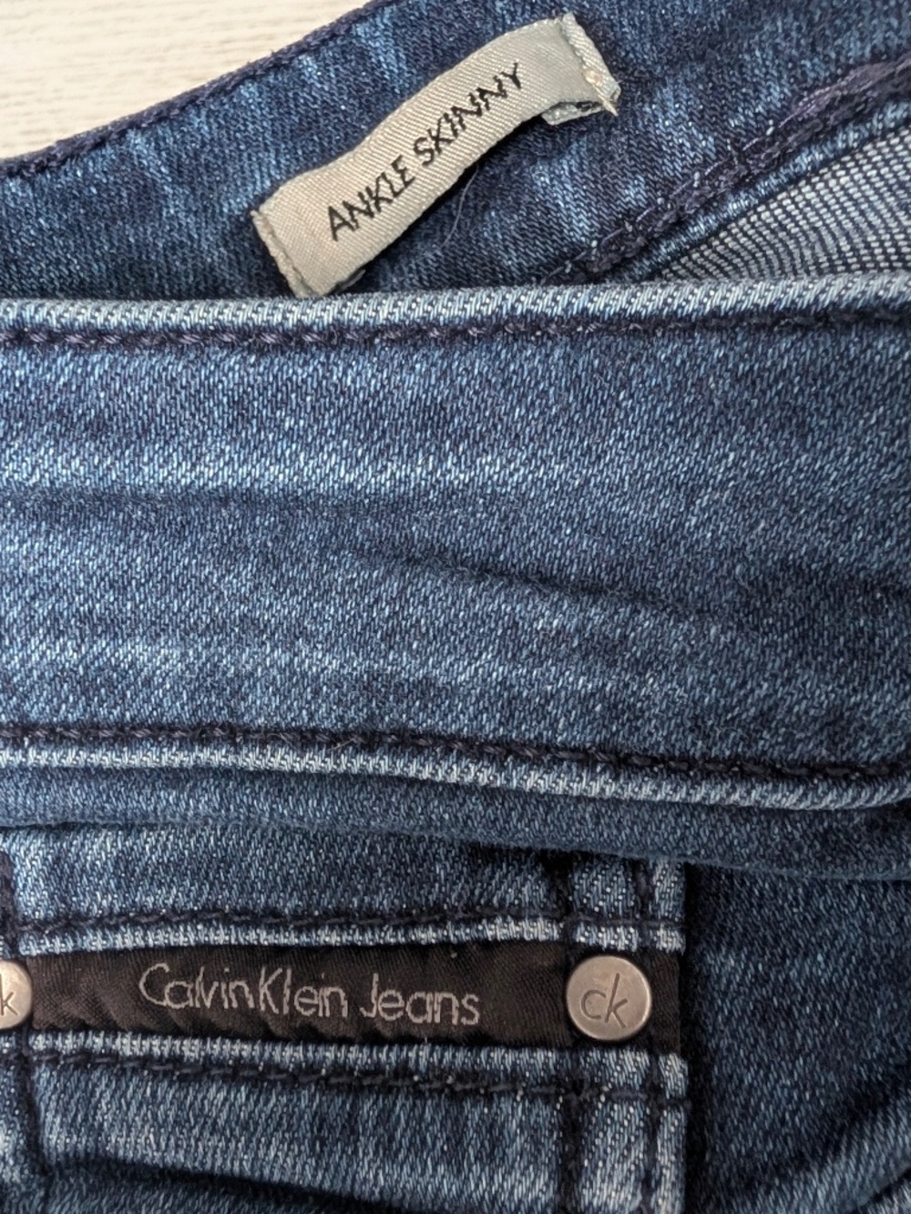 Calvin Klein Ultimate Ankle Skinny Jeans Dark Wash 31